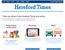 Tablet Screenshot of adbooker.herefordtimes.com